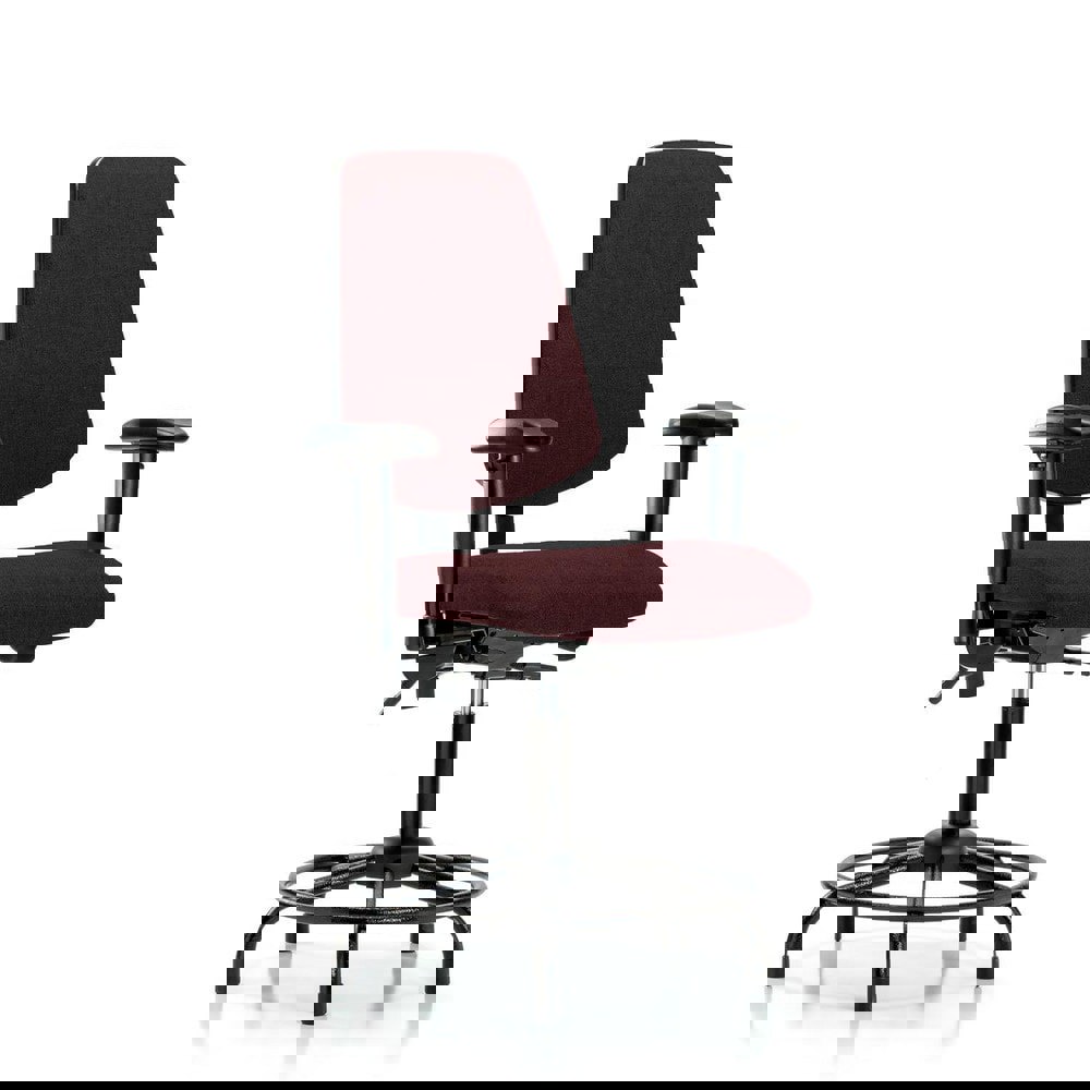 Task Chair: Olefin, Burgundy